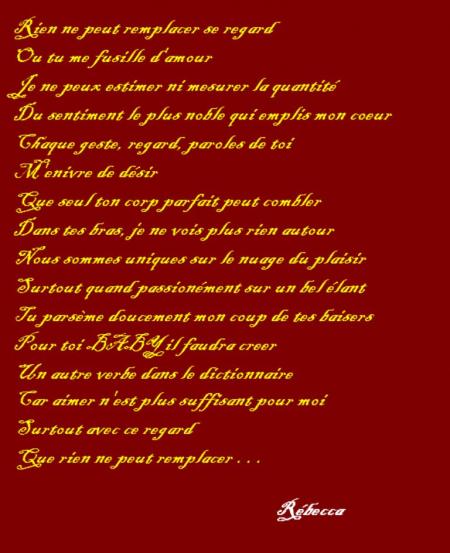 Quelque mots pour mon doudou